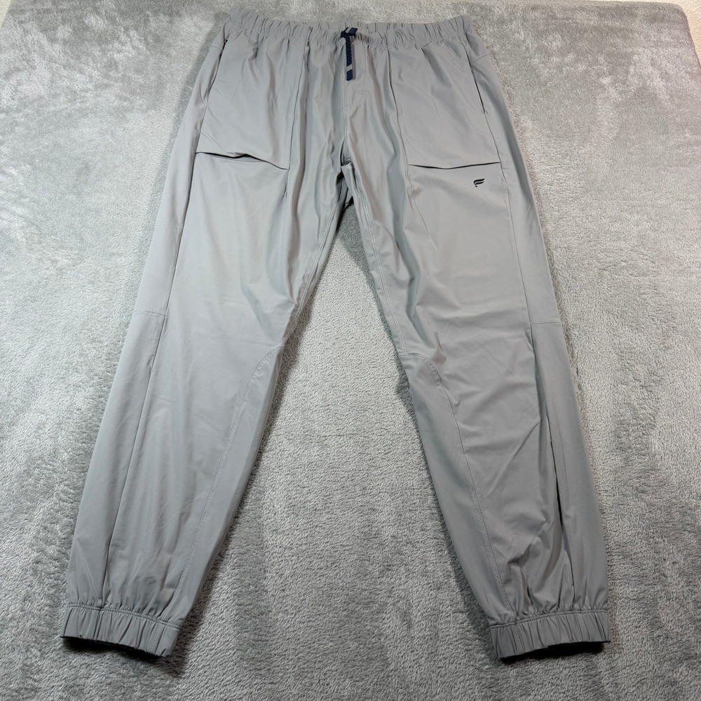 Fabletics The One Jogger Pants Mens XL Gray Lighweight Elastic Waist Pockets